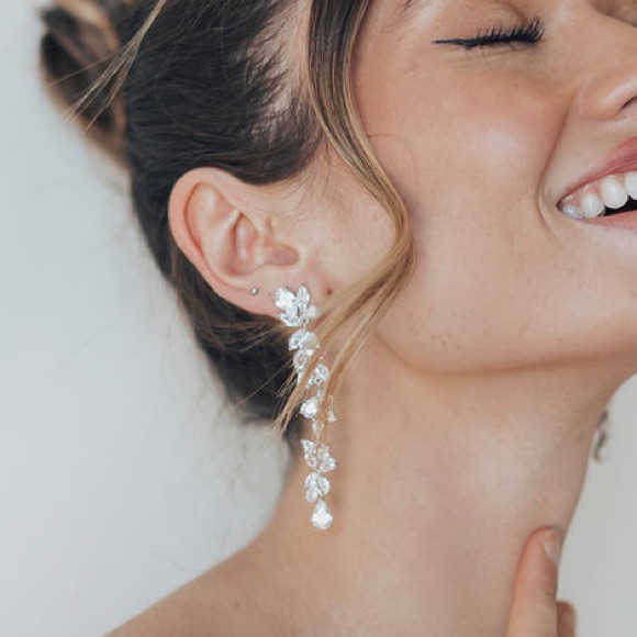 Untamed Petals Promise Crystal Drops Earrings